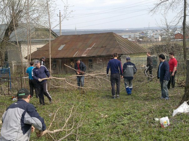Коллективные работы в селе Шубино