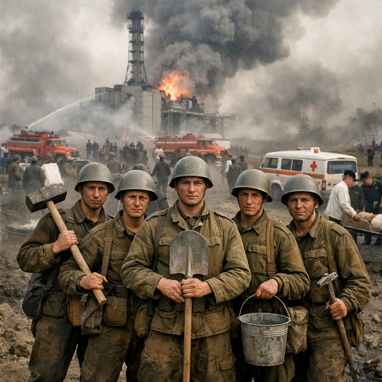 Солдаты-ликвидаторы Кыштым 1957 год