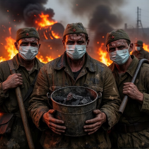 Солдаты-ликвидаторы ПО Маяк 1957 год