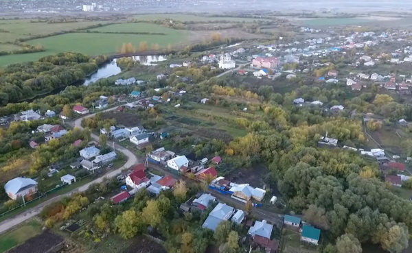 Село Пожарки с высоты птичьего полета